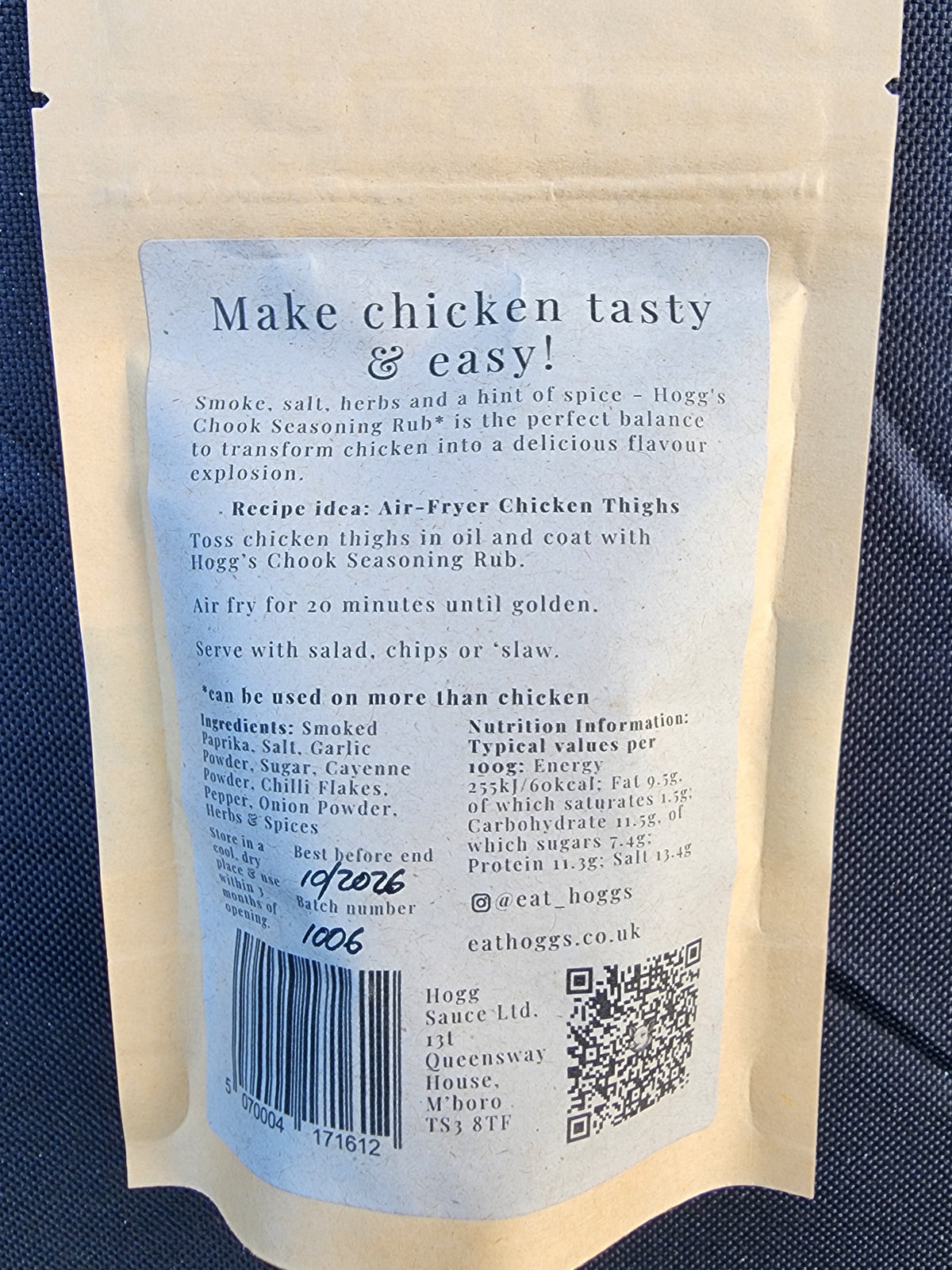 Chook (Chicken) Seasoning Rub 75g